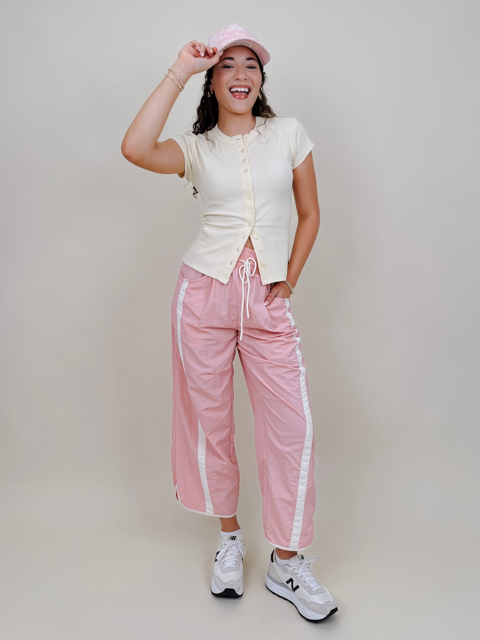 Demetria Button Up Top - PAPER DOLL