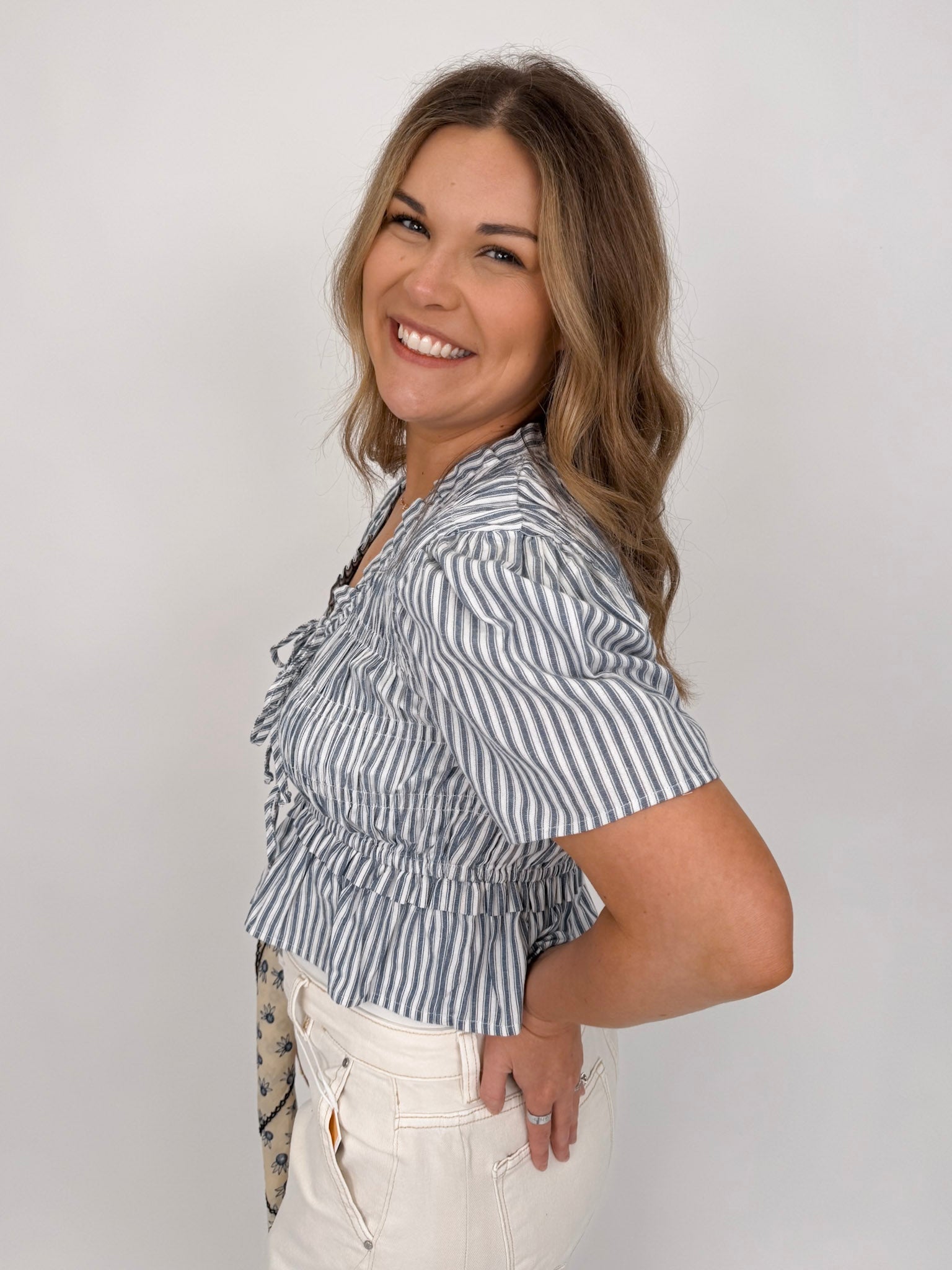 Julianna Peplum Top - PAPER DOLL