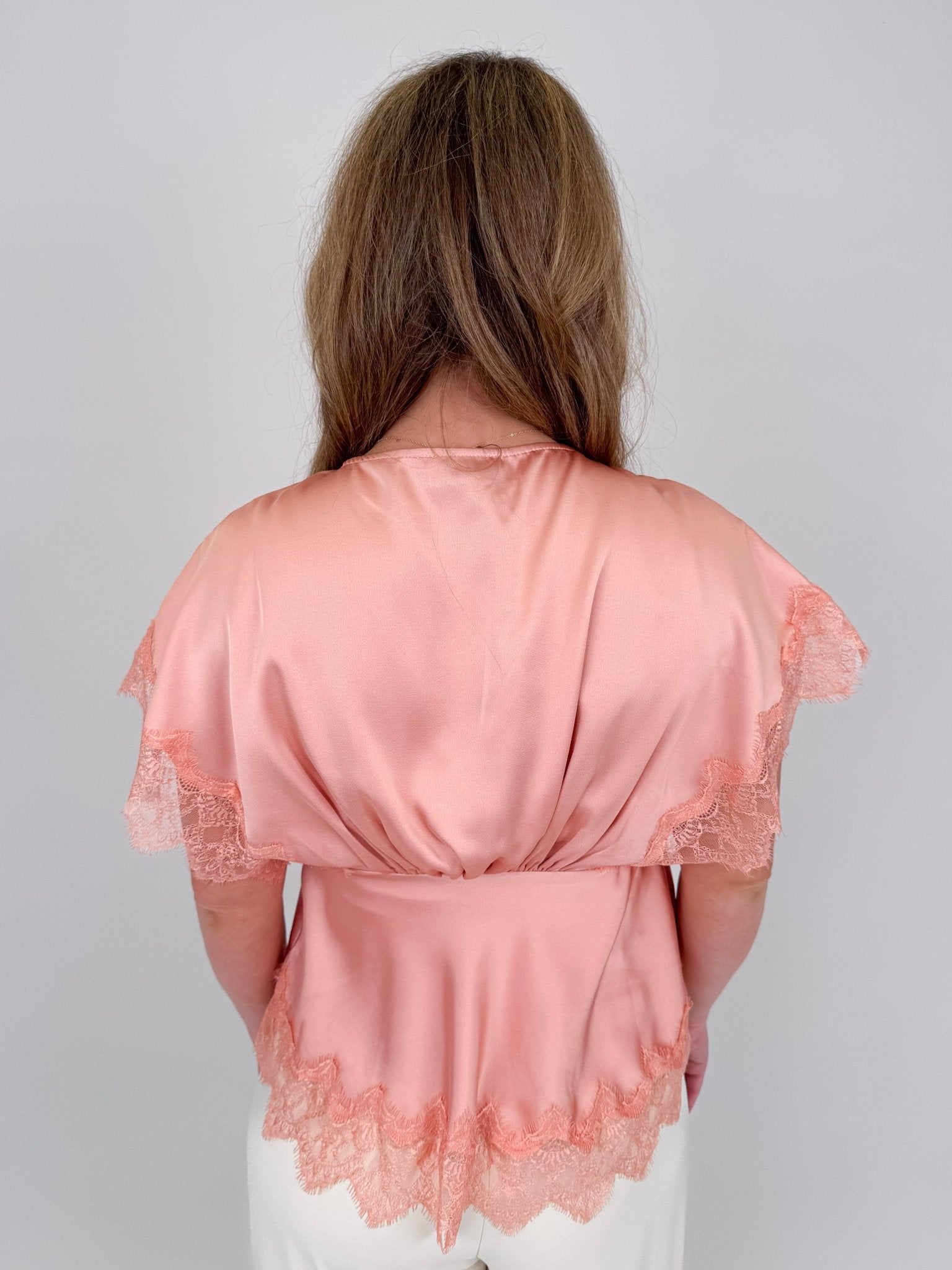Touch Of Grace V - Neck Blouse - PAPER DOLL