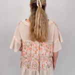 Sprouting Spring V - Neck Knit Top - PAPER DOLL