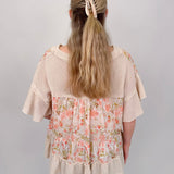 Sprouting Spring V - Neck Knit Top - PAPER DOLL
