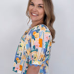 Celeste Patchwork Print Top - PAPER DOLL
