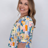 Celeste Patchwork Print Top - PAPER DOLL
