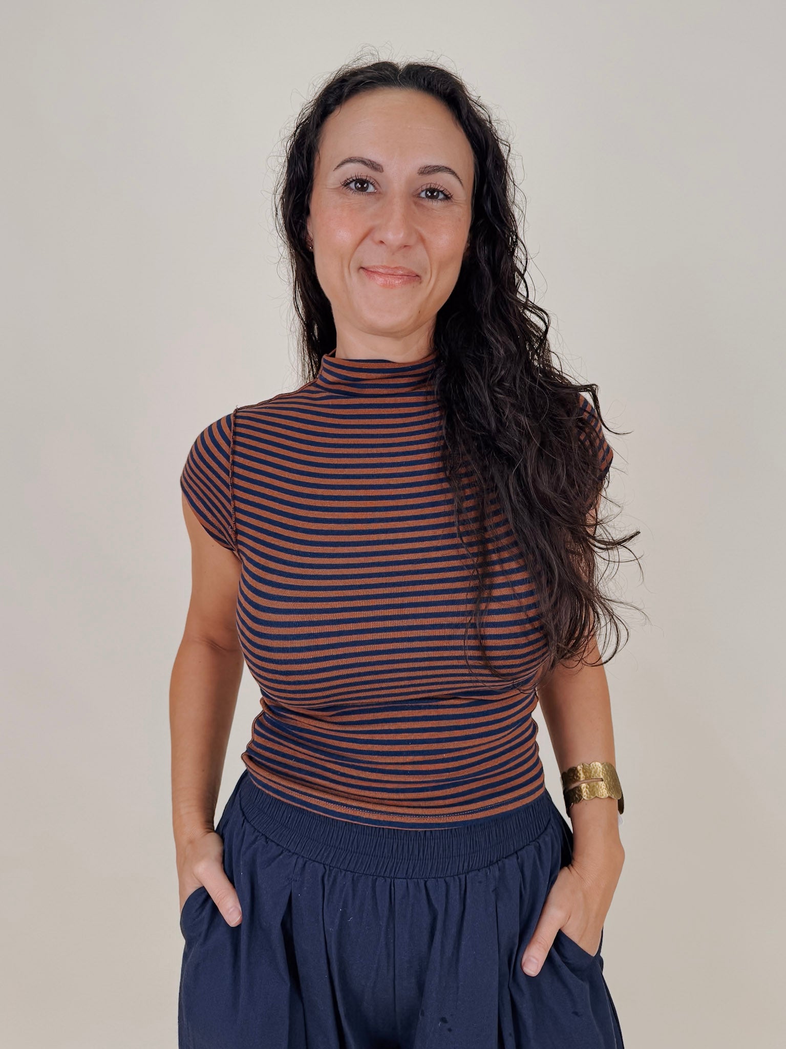 Carina Striped Top - PAPER DOLL