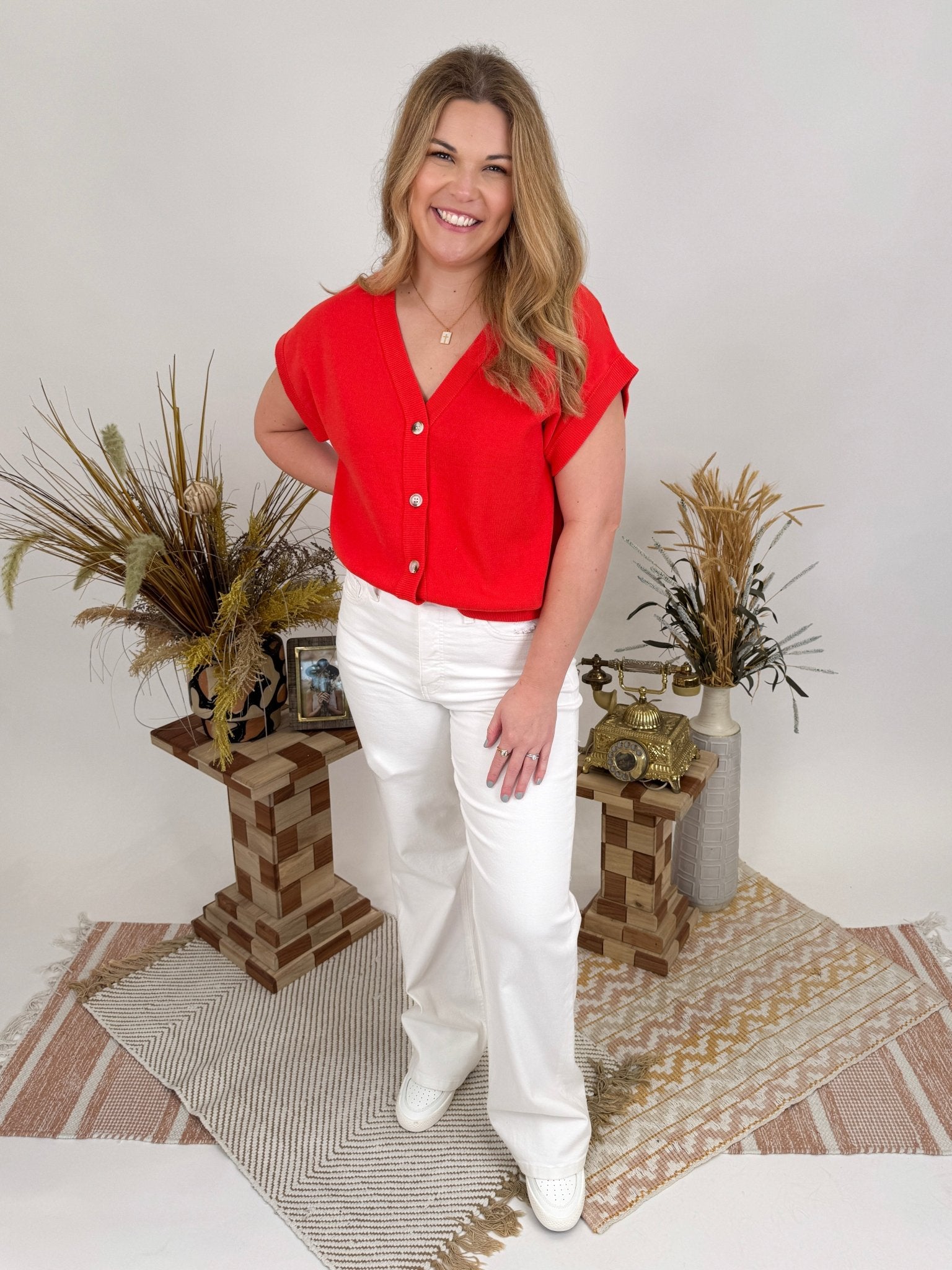 Georgia Smiles Sweater Vest - PAPER DOLL