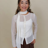 Clocked In Blouse - PAPER DOLL