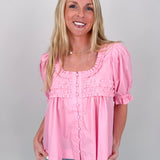 By Some Time Puff Sleeve Top - PAPER DOLL