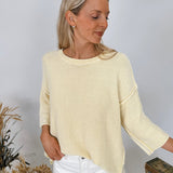 Hannah Mineral Wash Knit Top - PAPER DOLL
