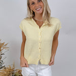 Woven Moments Sweater Vest Cardigan - PAPER DOLL