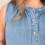 The Edith Denim Blouse - PAPER DOLL