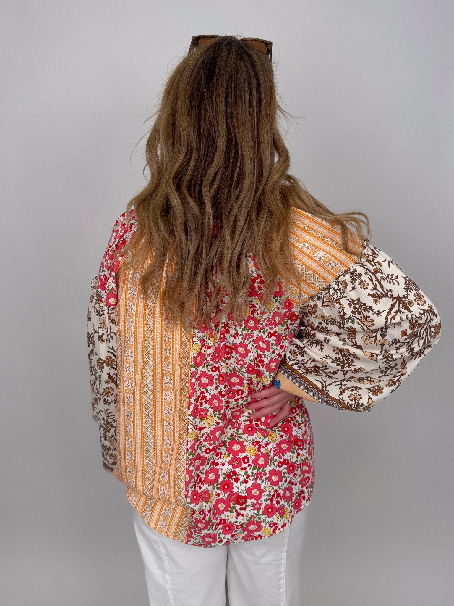 Polly Multi Print Top - PAPER DOLL