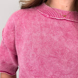 Leslie Ann Washed Knit Top - PAPER DOLL
