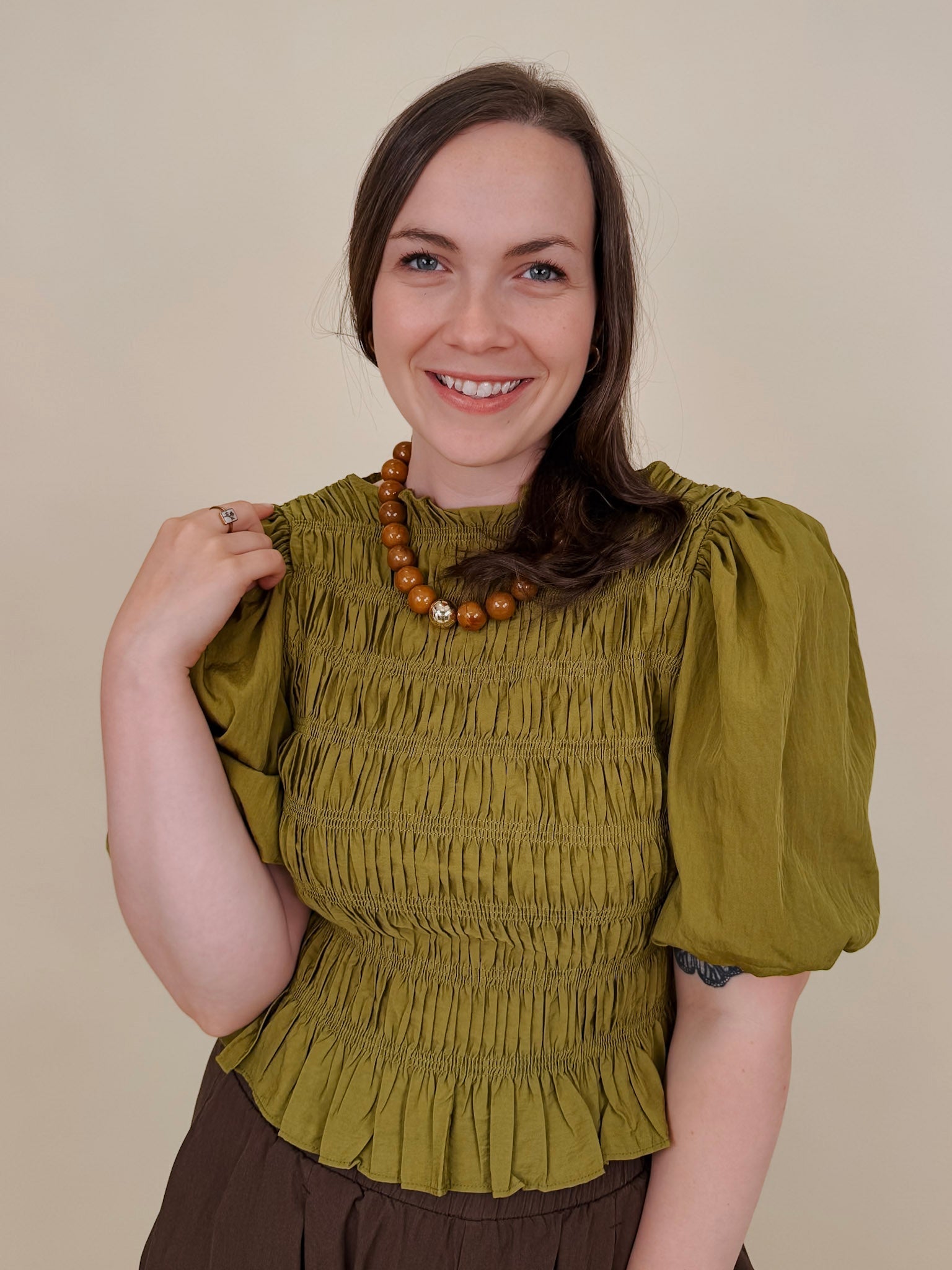 Fern Smocked Blouse - PAPER DOLL