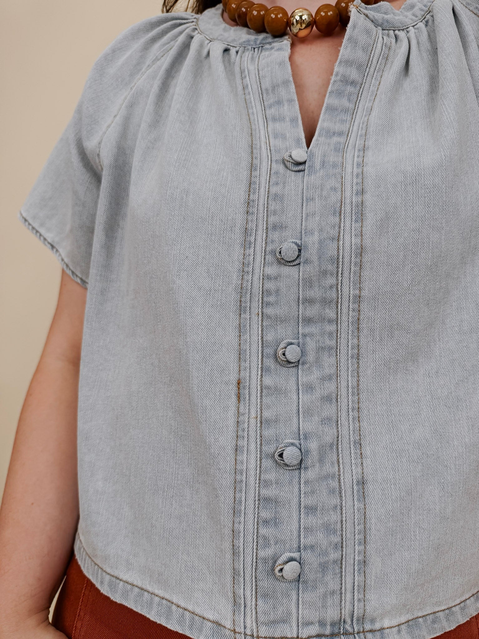 Holland Button Up Blouse - PAPER DOLL