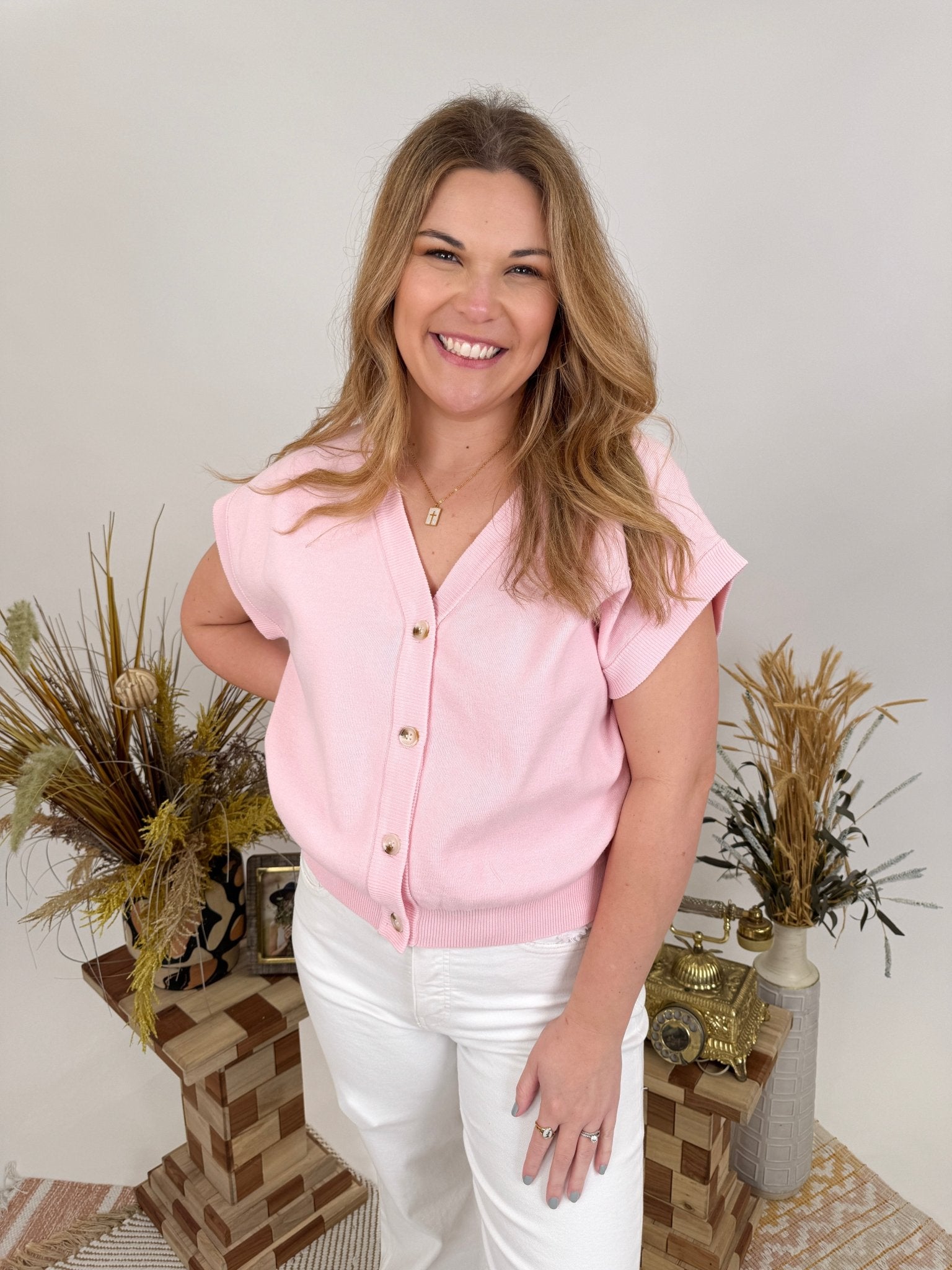 Georgia Smiles Sweater Vest - PAPER DOLL