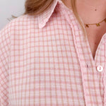 Minding My Business Linen Button Up - PAPER DOLL