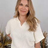 Peaceful Bliss Rib Knit Top - PAPER DOLL