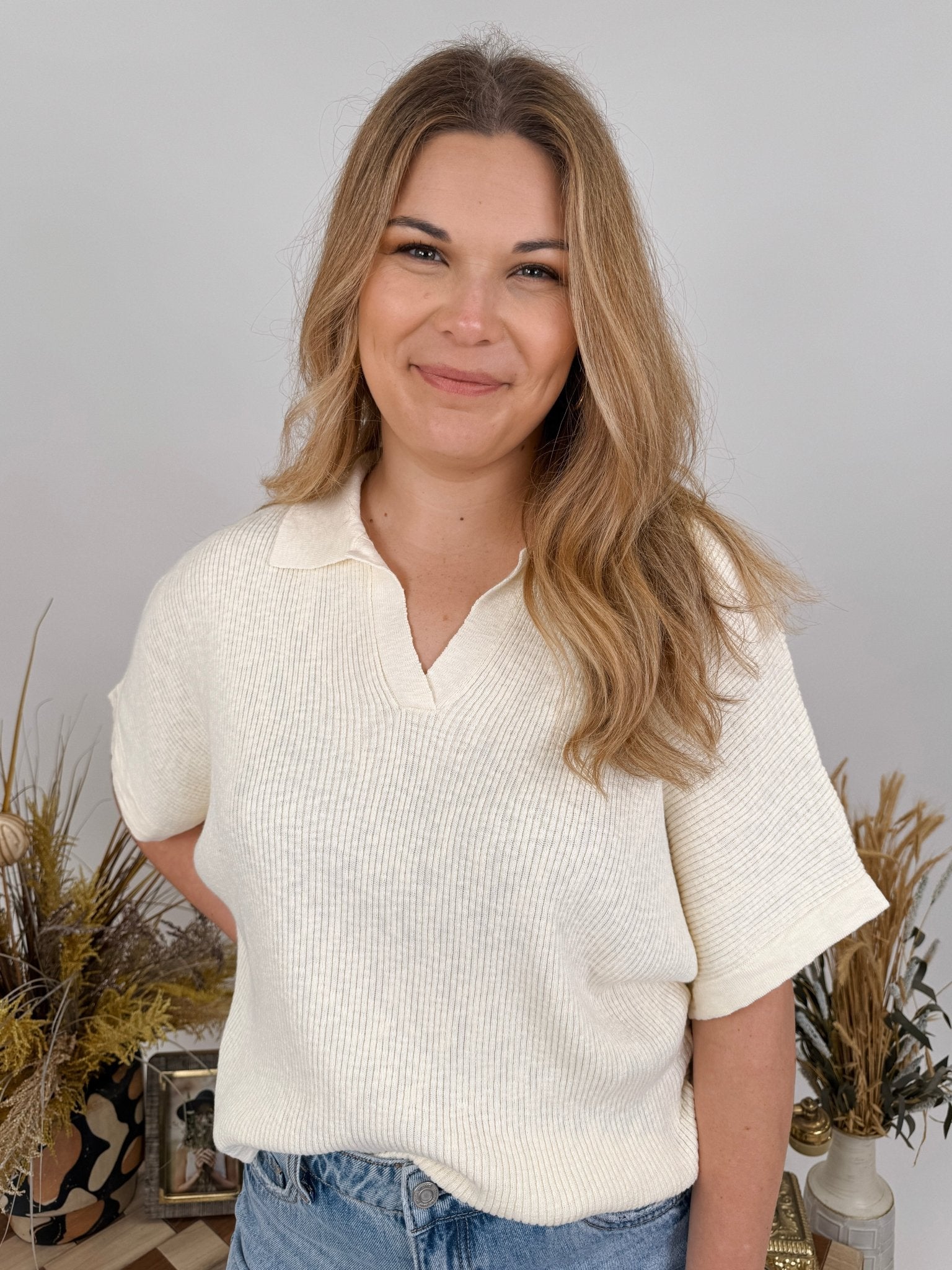 Peaceful Bliss Rib Knit Top - PAPER DOLL