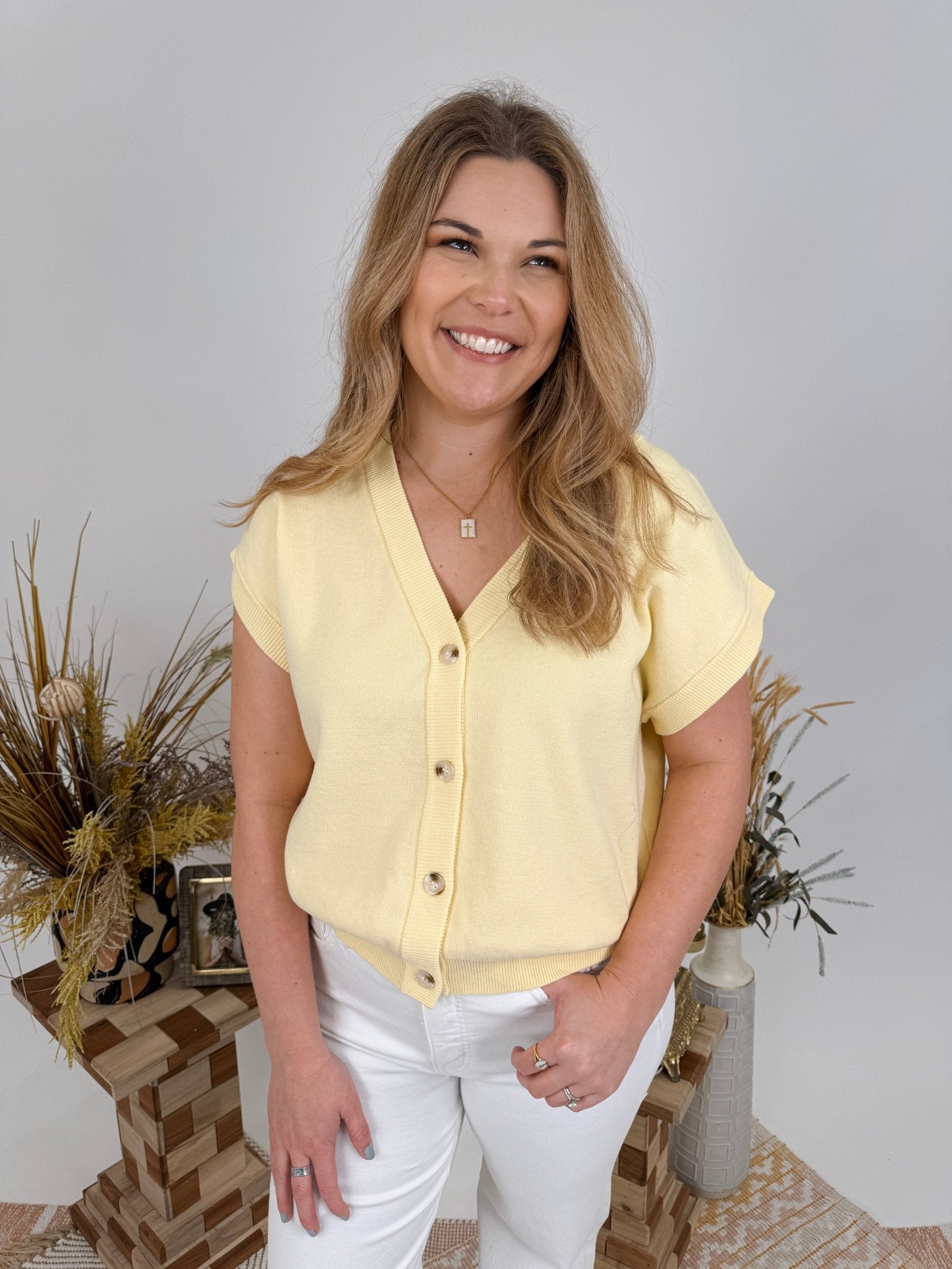 Georgia Smiles Sweater Vest - PAPER DOLL