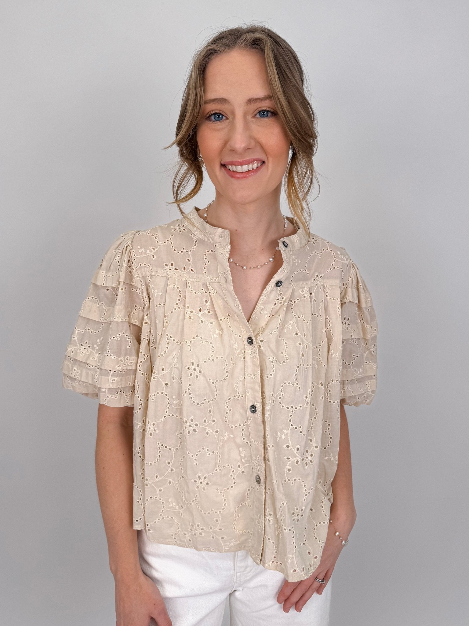 Harriet Eyelet Blouse - PAPER DOLL