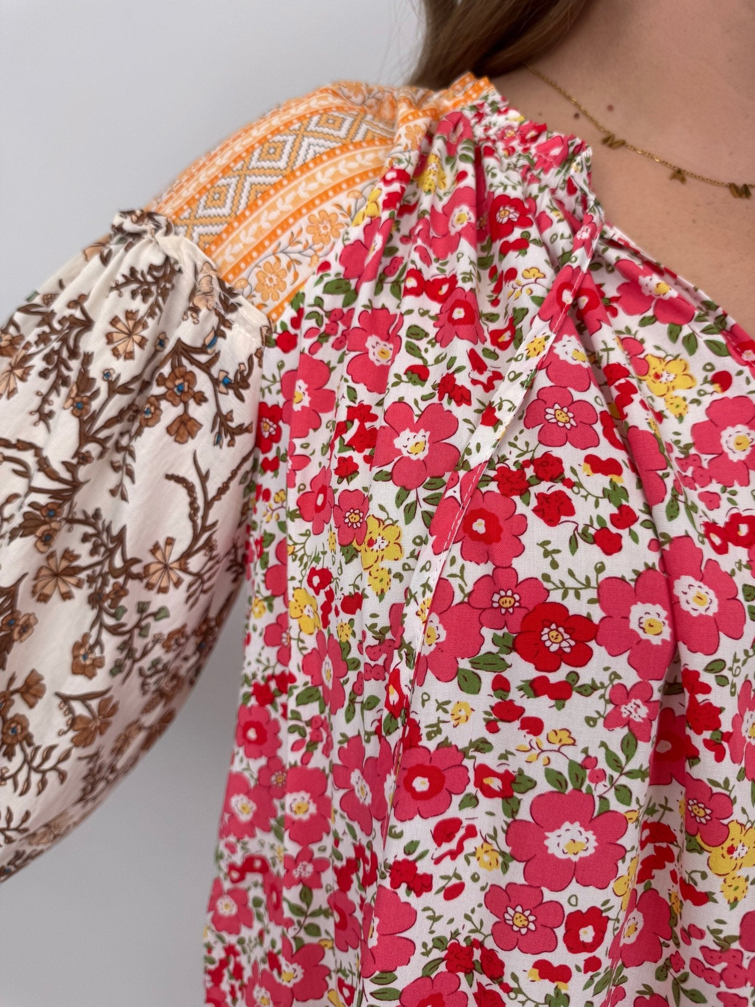 Polly Multi Print Top - PAPER DOLL