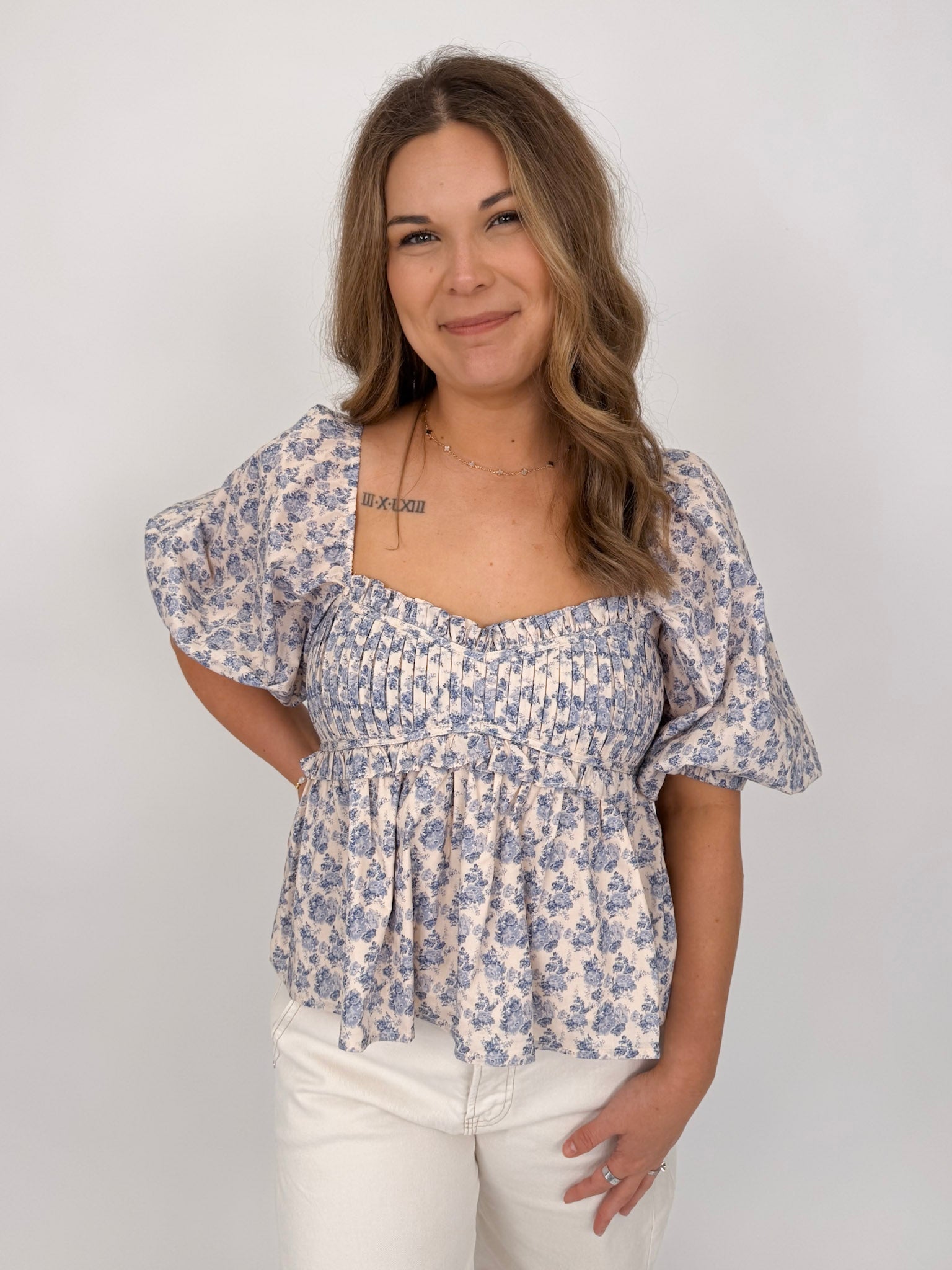So Many Blessings Cotton Blouse - PAPER DOLL