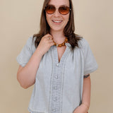 Holland Button Up Blouse - PAPER DOLL