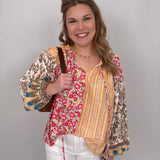 Polly Multi Print Top - PAPER DOLL