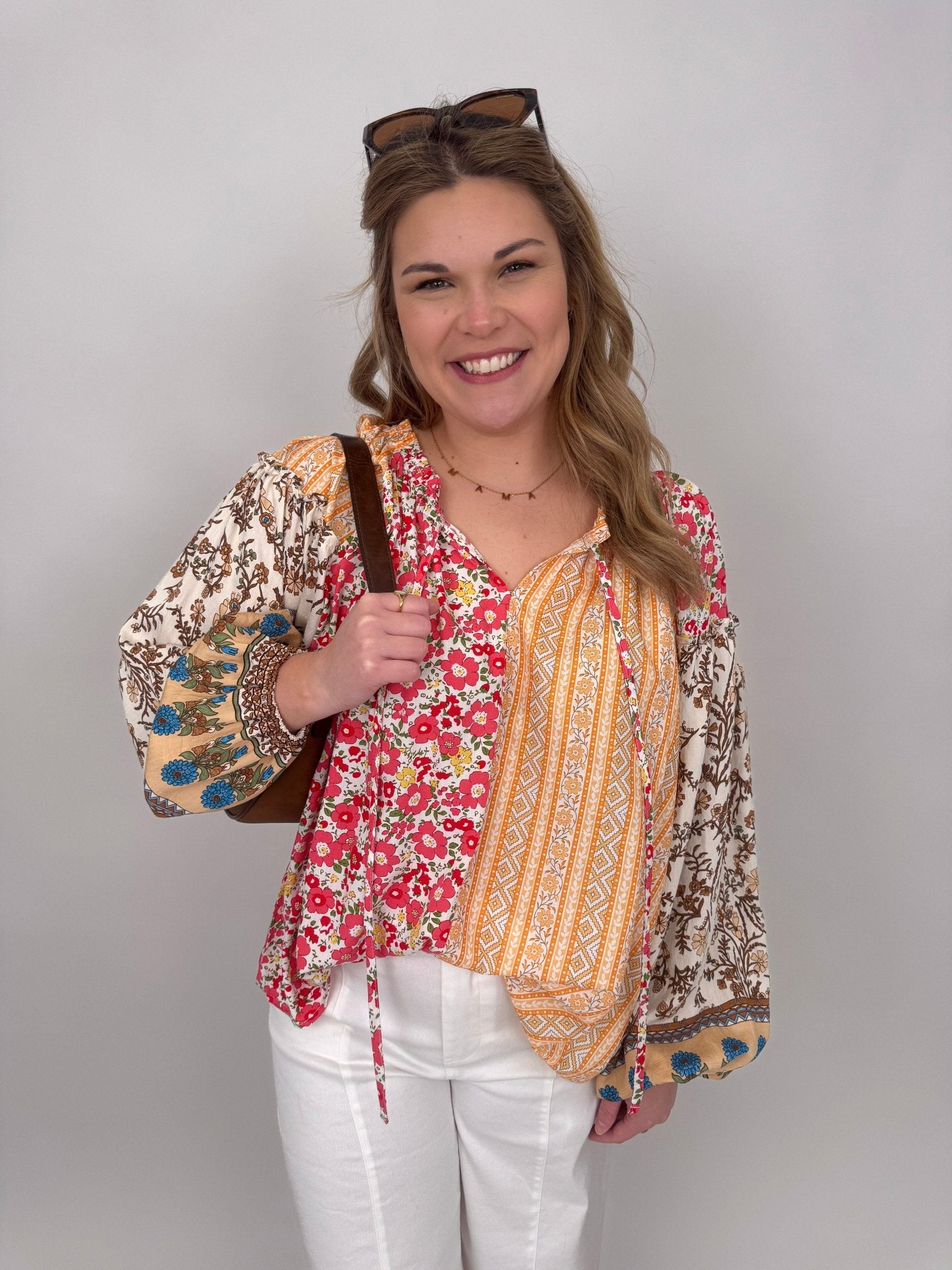 Polly Multi Print Top - PAPER DOLL