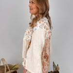 Sweet As Honey Floral Button Blouse - PAPER DOLL