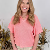 Peaceful Bliss Rib Knit Top - PAPER DOLL