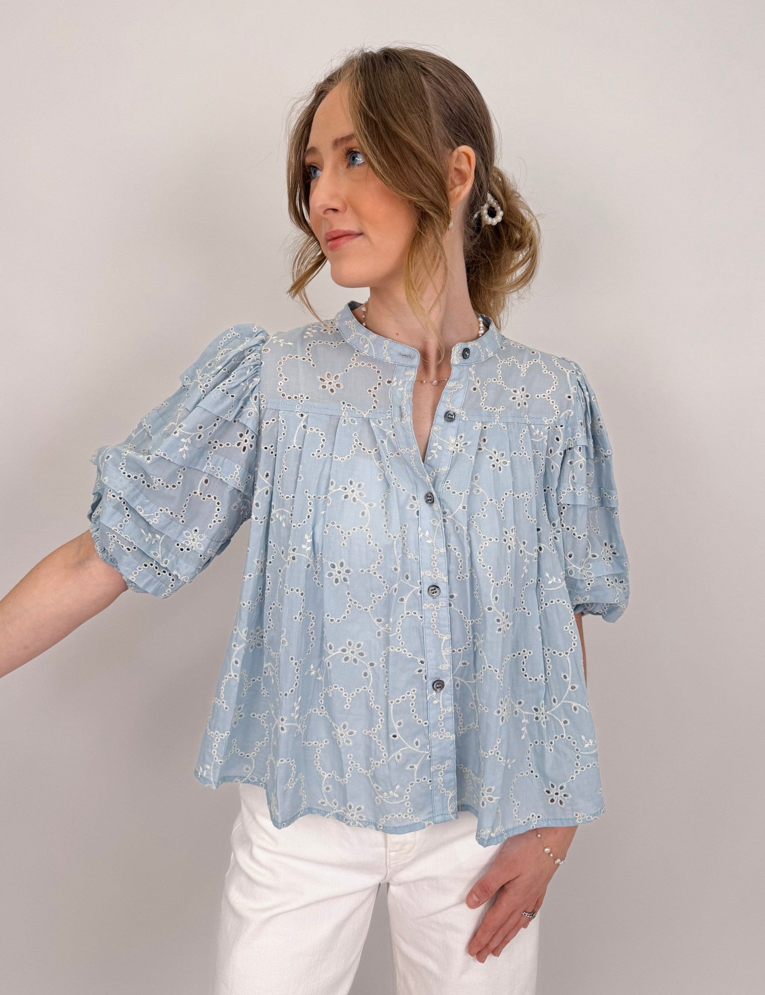 Harriet Eyelet Blouse - PAPER DOLL