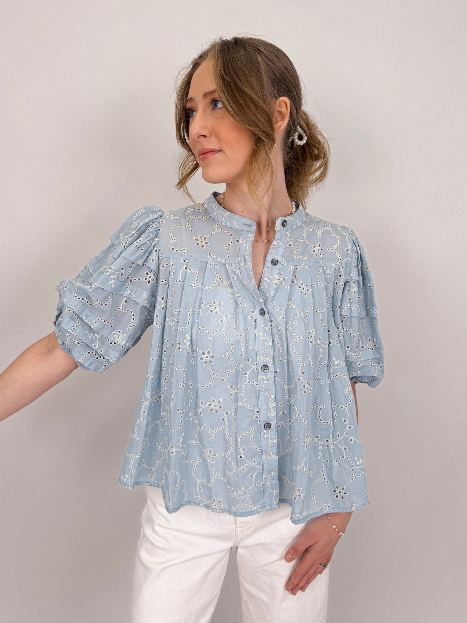 Harriet Eyelet Blouse - PAPER DOLL