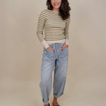 Zesty Striped Knit Top - PAPER DOLL