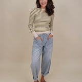 Zesty Striped Knit Top - PAPER DOLL