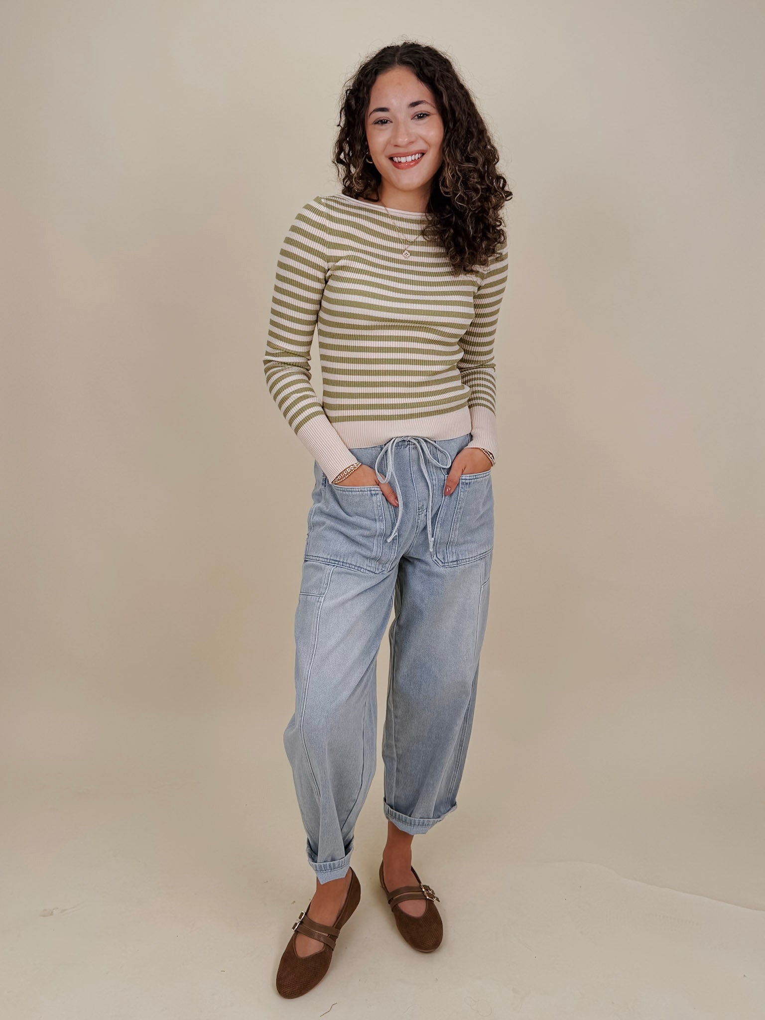 Zesty Striped Knit Top - PAPER DOLL