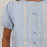 Madison Embroidery Detail Blouse - PAPER DOLL
