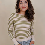 Zesty Striped Knit Top - PAPER DOLL