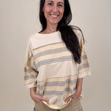 Not Gonna Lie Striped Top - PAPER DOLL