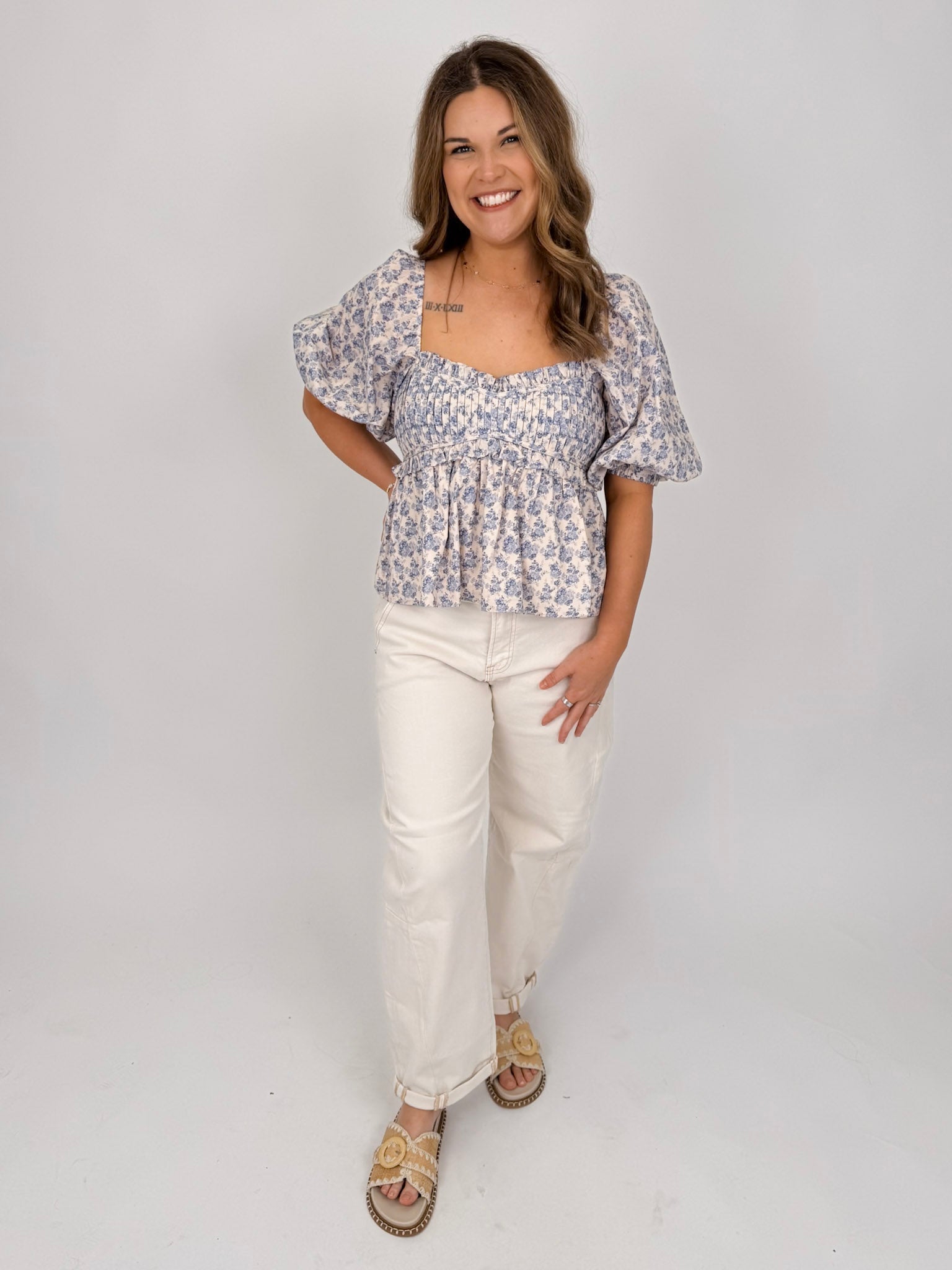 So Many Blessings Cotton Blouse - PAPER DOLL