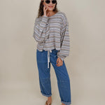 All That Striped Oversized Top - PAPER DOLL