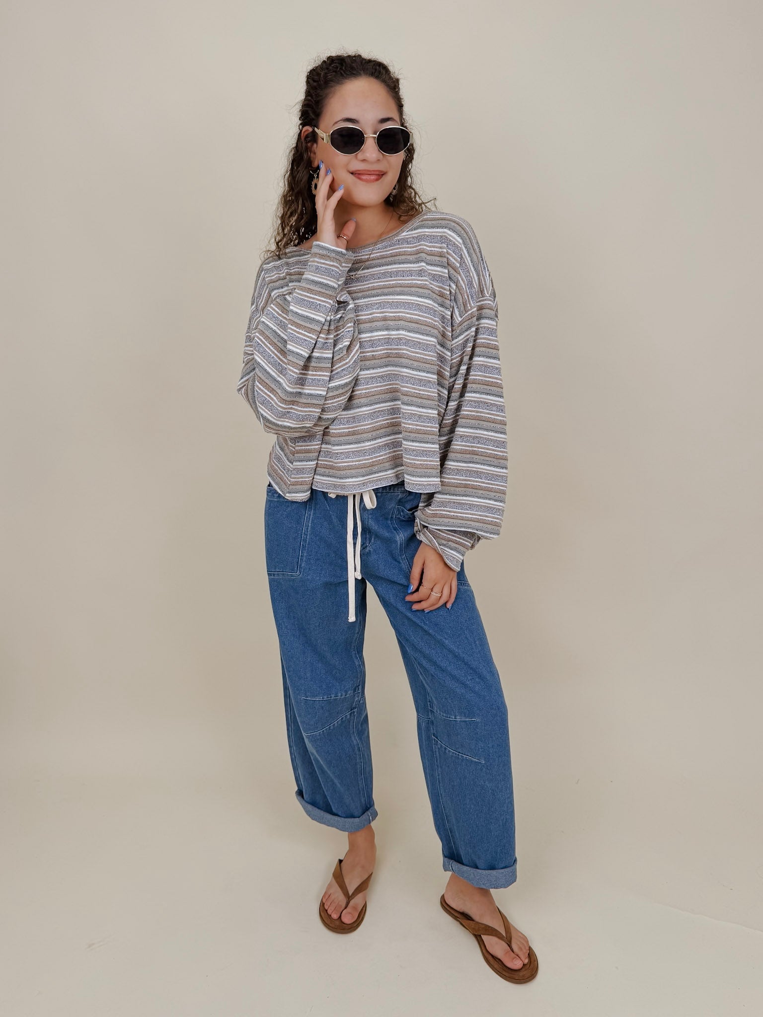 All That Striped Oversized Top - PAPER DOLL