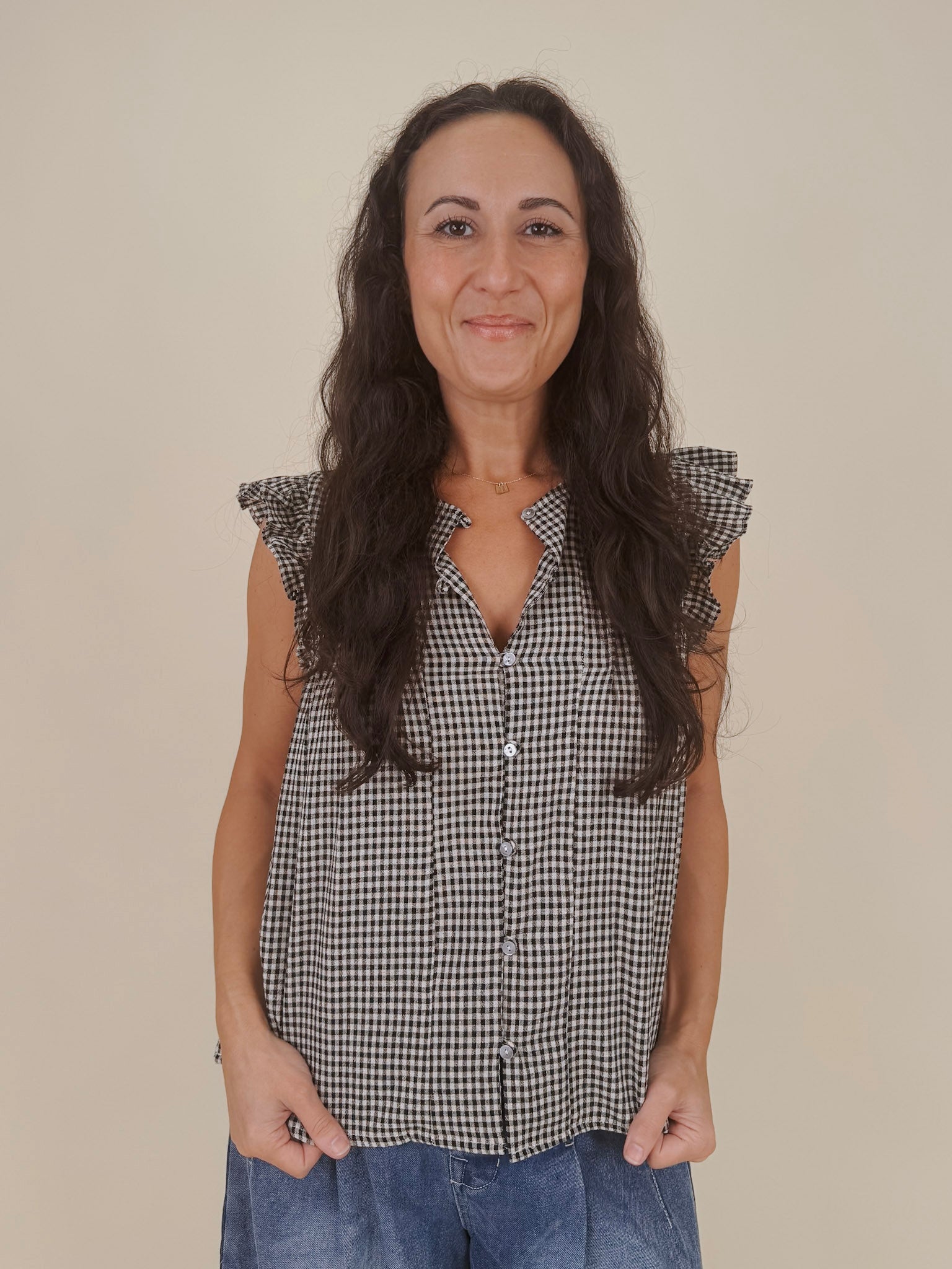 Joan Gingham Blouse - PAPER DOLL