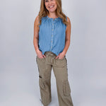 The Edith Denim Blouse - PAPER DOLL