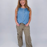 The Edith Denim Blouse - PAPER DOLL