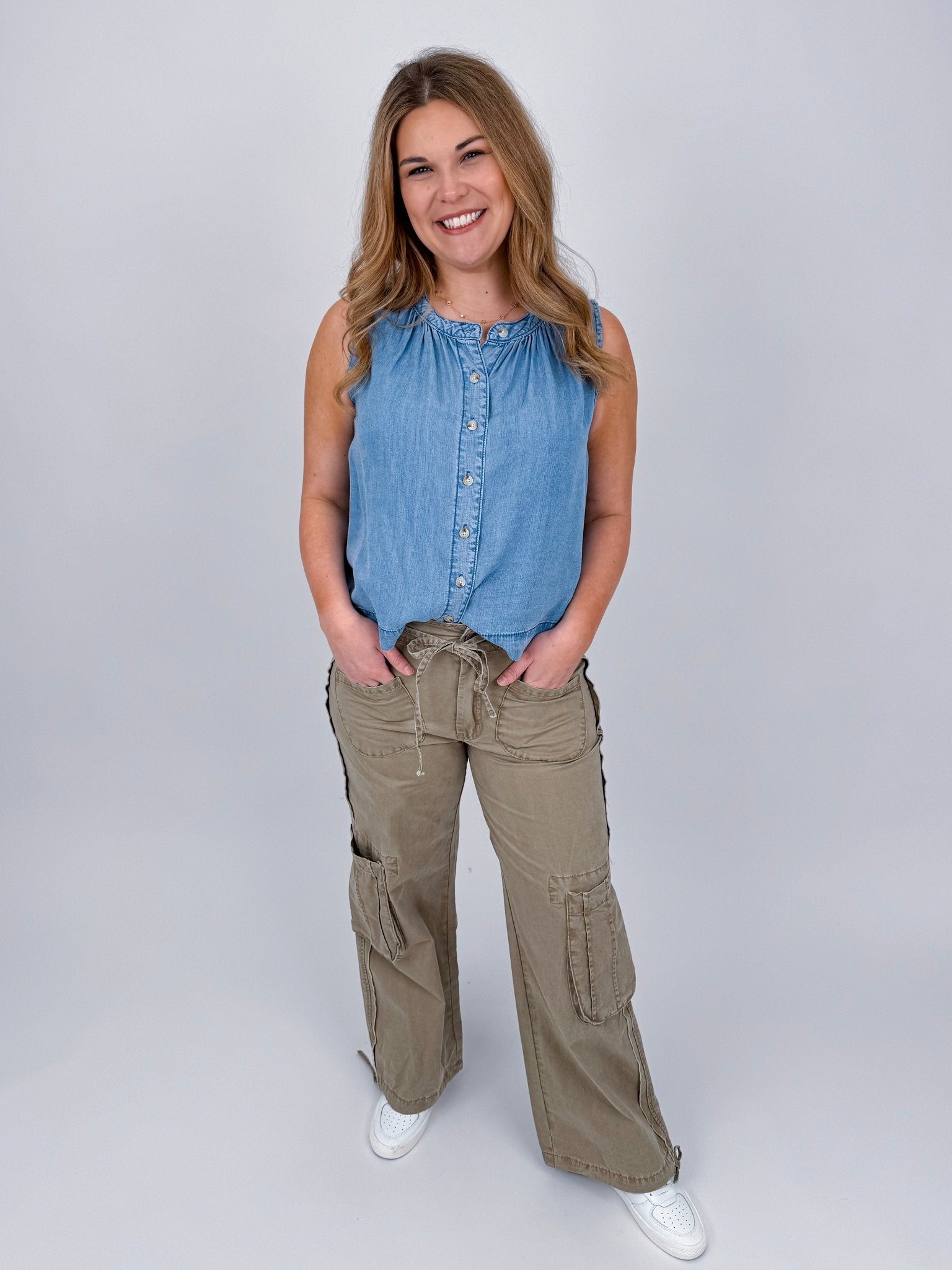 The Edith Denim Blouse - PAPER DOLL