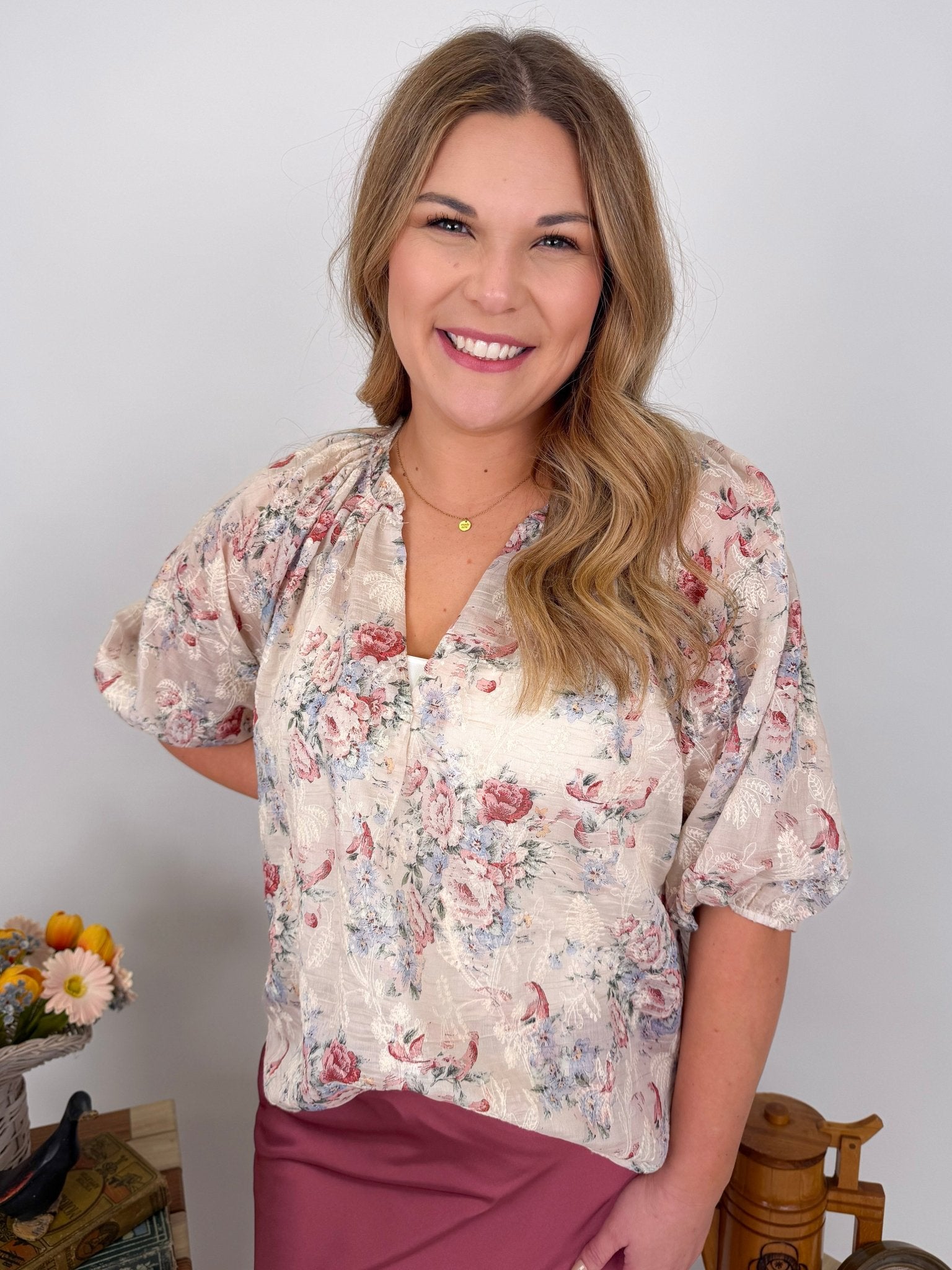 Reba Floral Blouse - PAPER DOLL