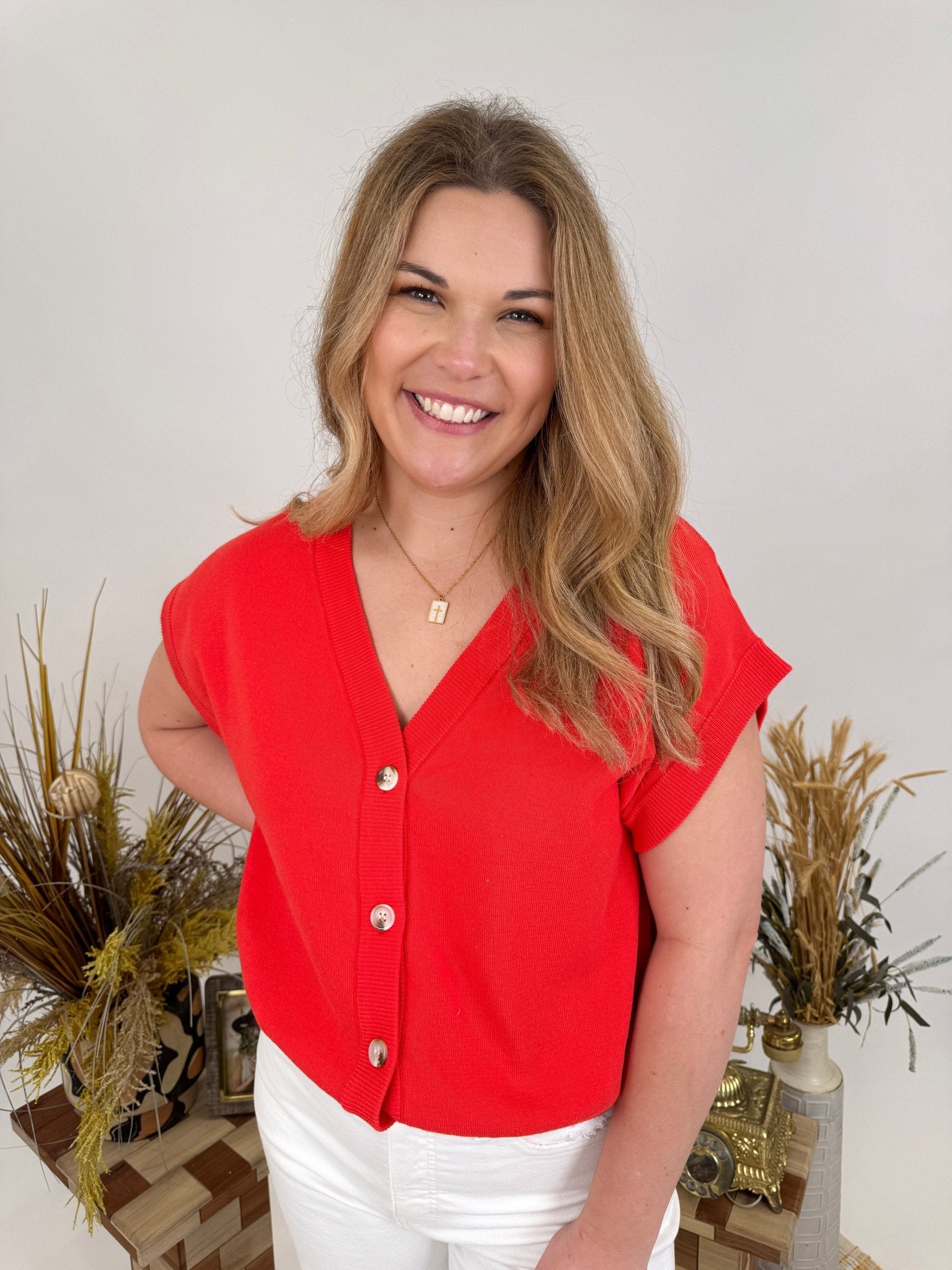 Georgia Smiles Sweater Vest - PAPER DOLL