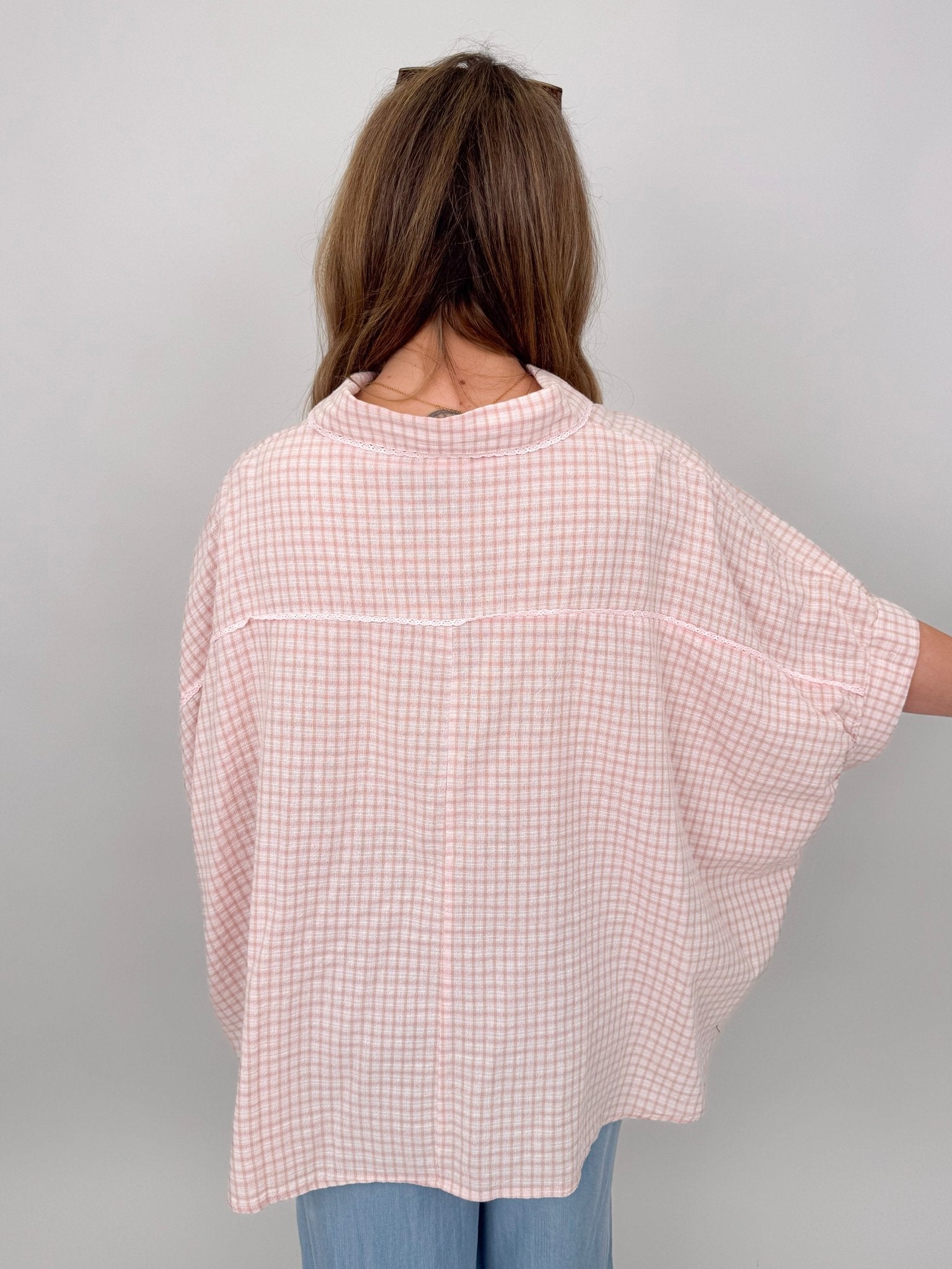Minding My Business Linen Button Up - PAPER DOLL
