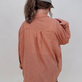 Merritt Oversized Button Up Top - PAPER DOLL